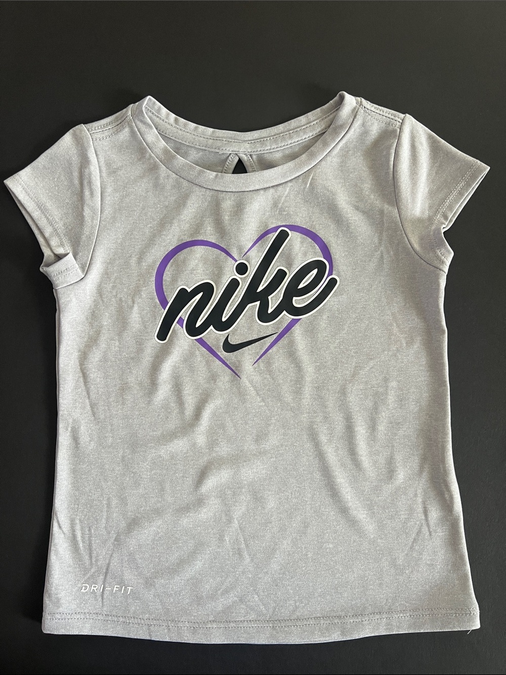 Nike Gray Tee with Purple Heart Logo